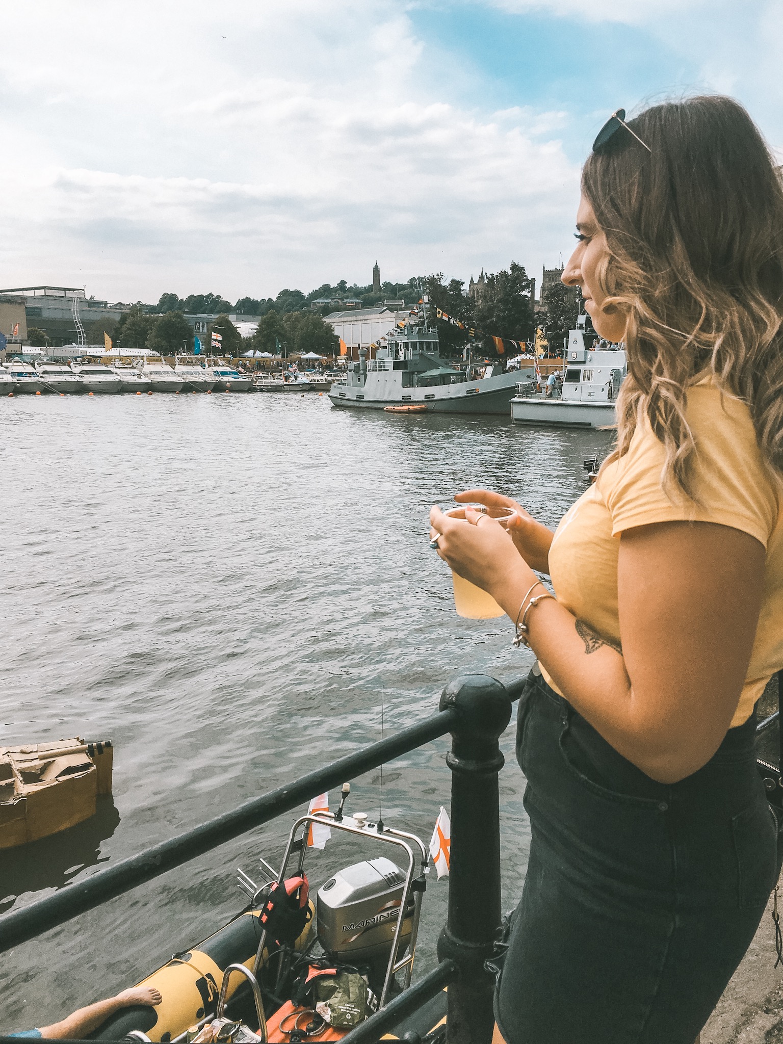 Overlooking the Harbour at Bristol Harbour Festival