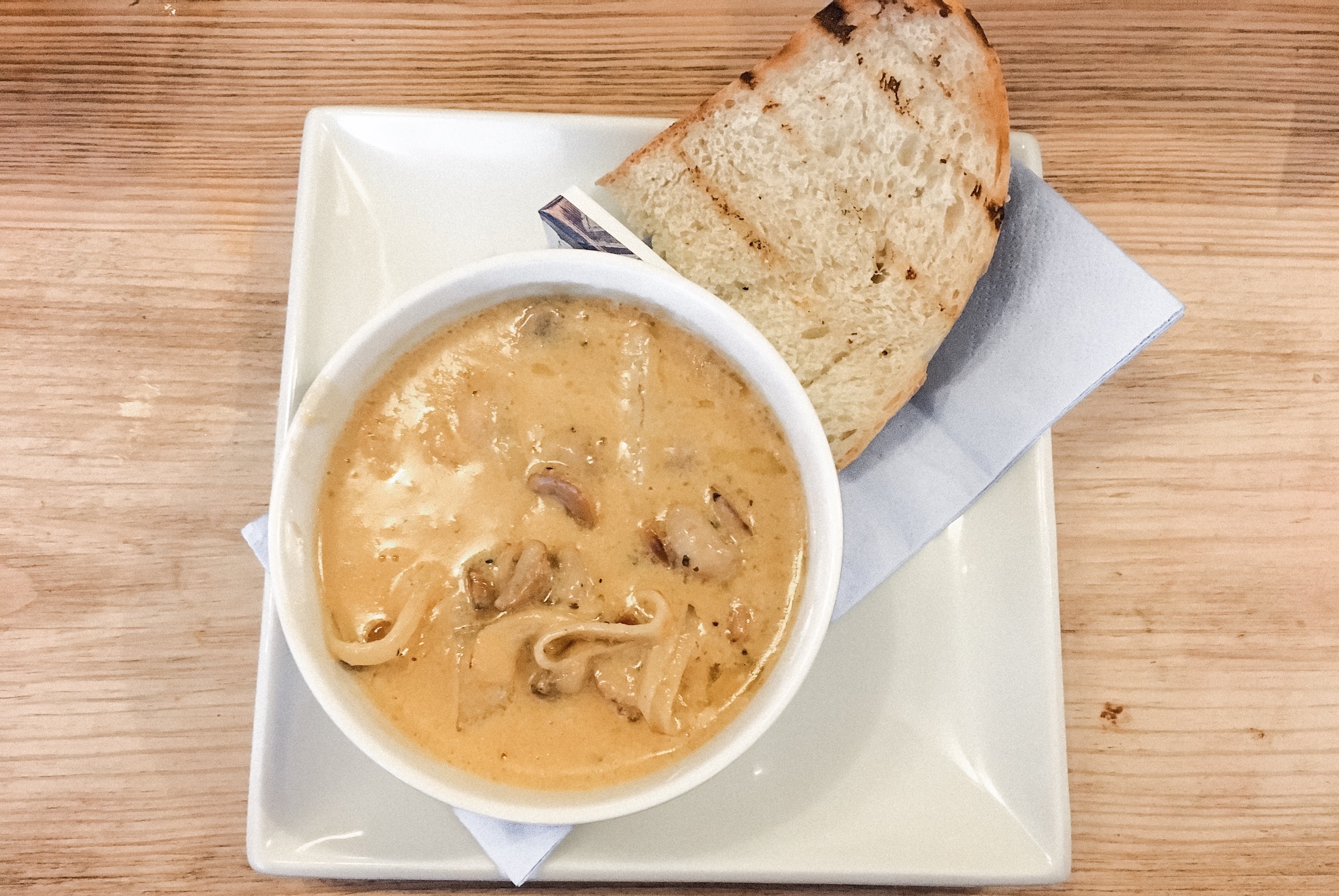 Creamy mushrooms starter, from Instow Arms, North Devon