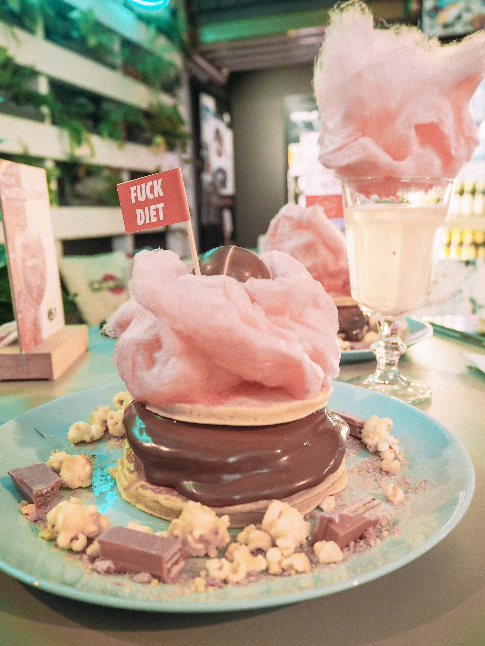 Mr Pancake Nutella Pancakes with Candyfloss
