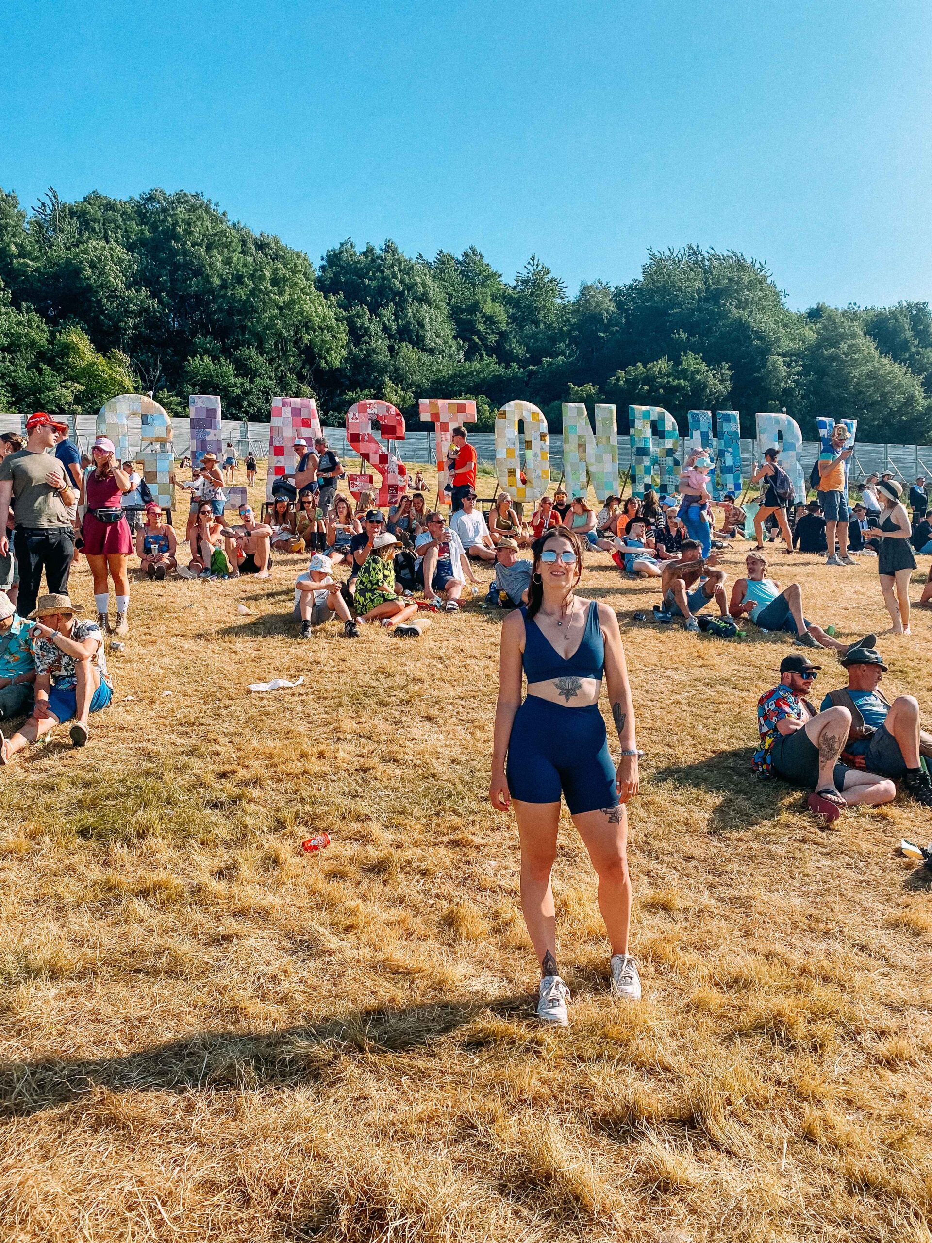 Glastonbury festival sign